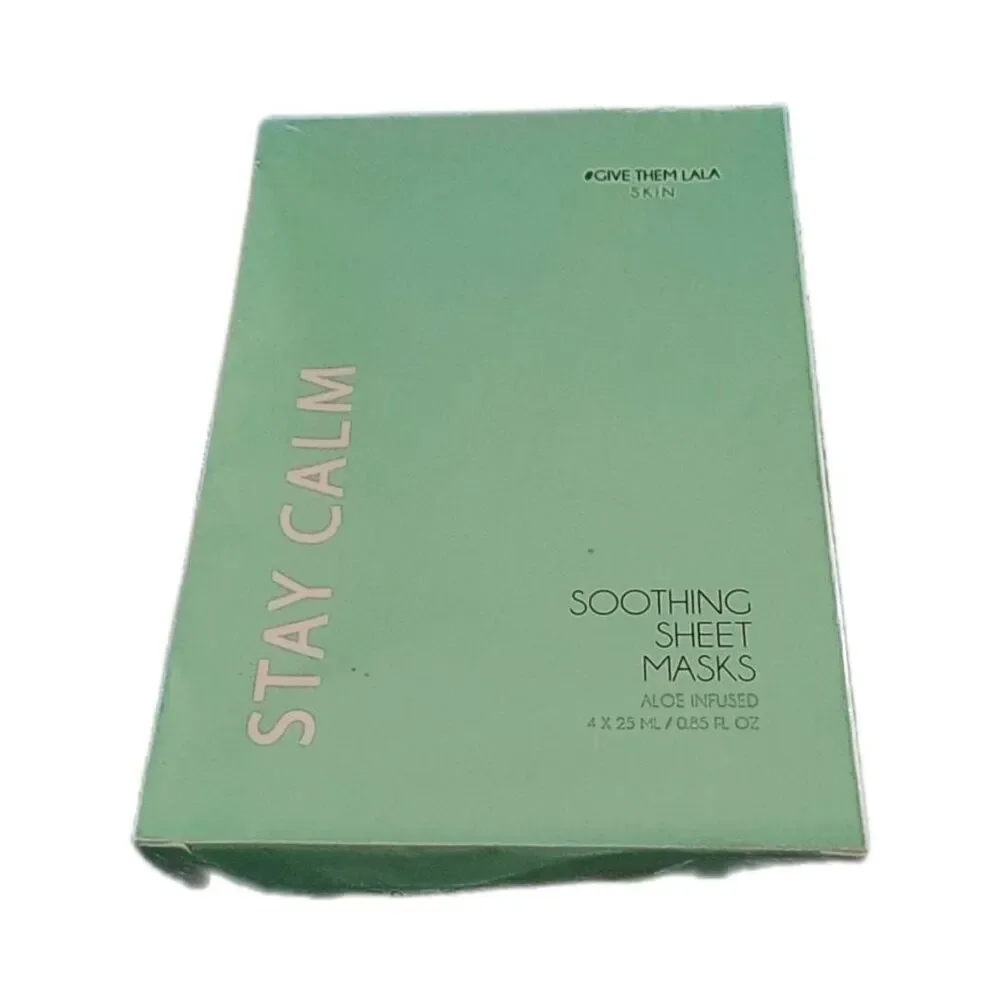 BNIB~GIVE THEM LALA SKIN Aloe Soothing Sheet Face Masks